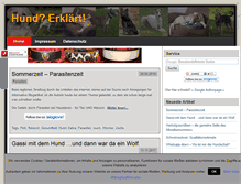 Tablet Screenshot of hund-erklaert.de